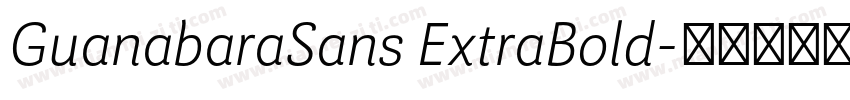 GuanabaraSans ExtraBold字体转换